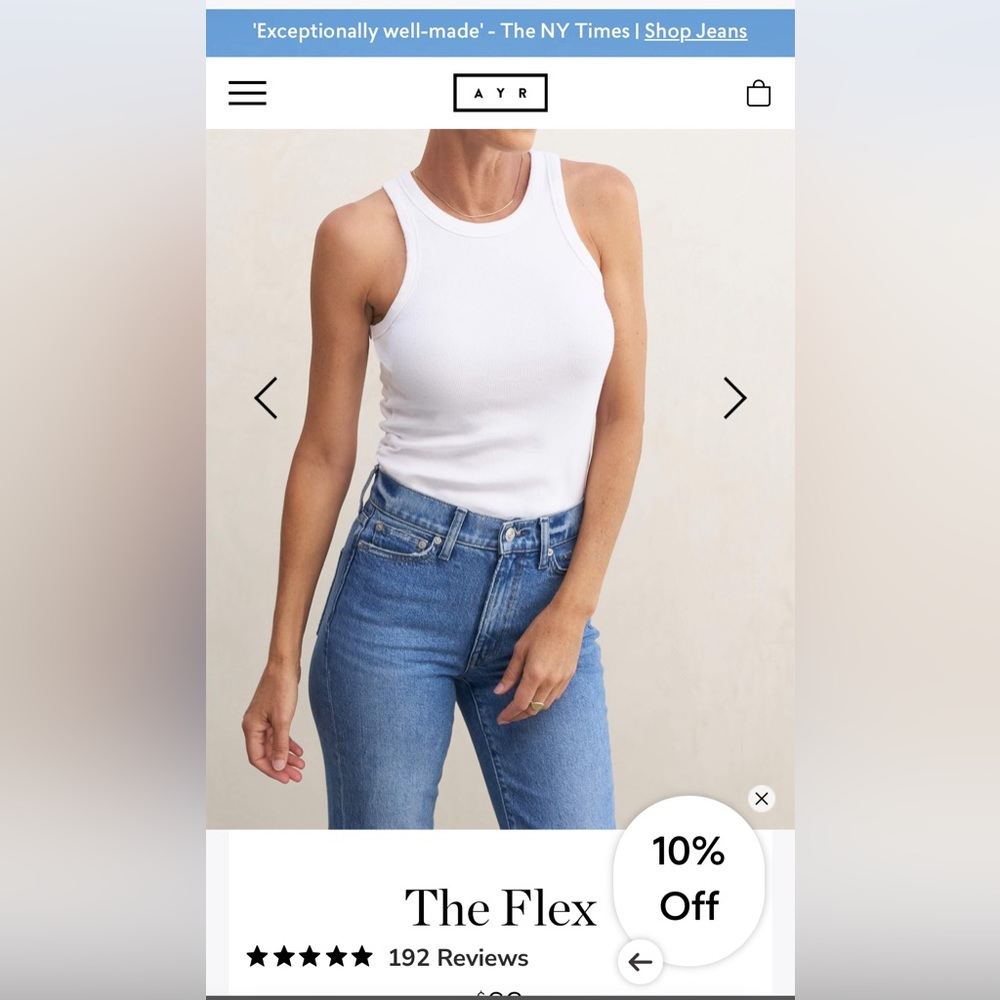 Ayr green sleeveless tee top - brand new NWT